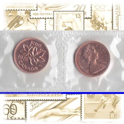 Münzen 1 Cent Kanada 1976 #10005 (1000x513)