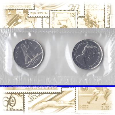 Münzen 10 Cent Kanada 1976 #10007 (1000x515)