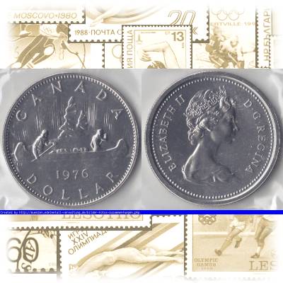 Münzen 1 Dollar Kanada 1976 #10010 (1000x515)