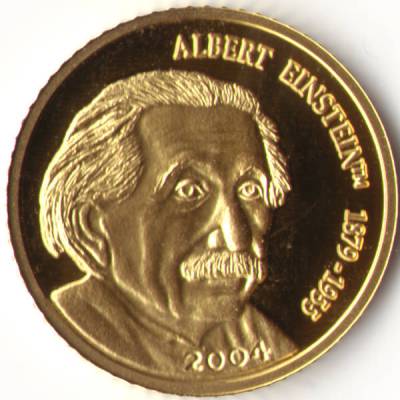Goldmünze Albert Einstein 2004 #10011 (600x600)