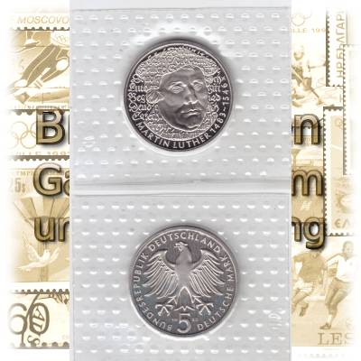 1983 5 DM Münze Martin Luther #10034 (1000x1623)