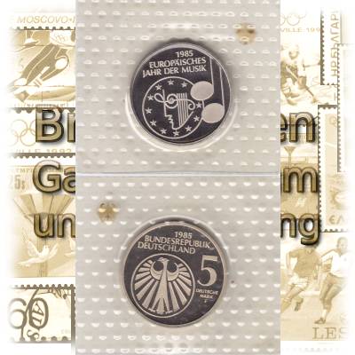 1985 5 Deutsche Mark Europäisches Jahr der ... #10037 (1000x1732)