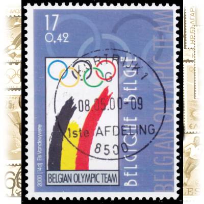 Briefmarken Belgien Olympiade #10099 (600x756)