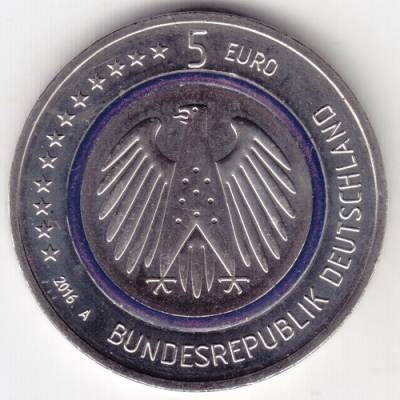 Deutschland 5 Euro 2016 Blauer Planet Erde #10311 (500x500)