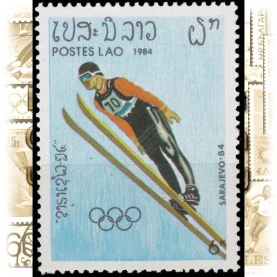 Briefmarken Laos zur Olympiade #10589 (700x915)