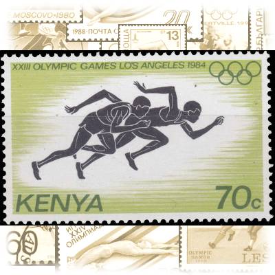 Briefmarke Olympiade Kenia #10694 (800x510)