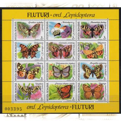 Schmetterlinge Briefmarkenblock #10816 (1200x1055)
