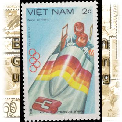 Briefmarken 1984 von Vietnam zur Olympiade in ... #10887 (500x753)