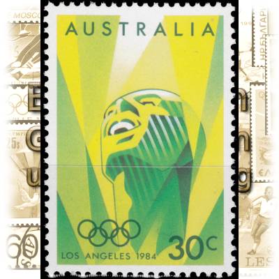 Australien AUSTRALIA zur Olympiade 1984 in Los ... #10941 (700x985)