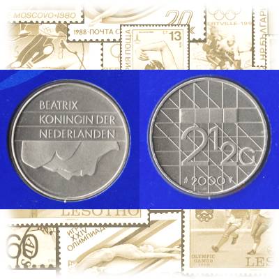 KMS Niederlande 2000 2 1/2 Gulden #11053 (1000x500)