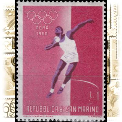 Alte Briefmarken 1960, von San Marino zur Olympiade ... #11111 (700x933)