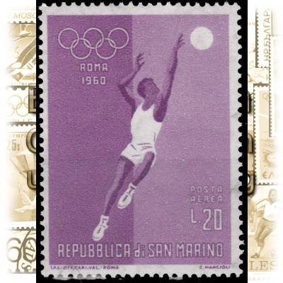 Alte Briefmarken 1960, von San Marino zur Olympiade ... #11121 (700x935)