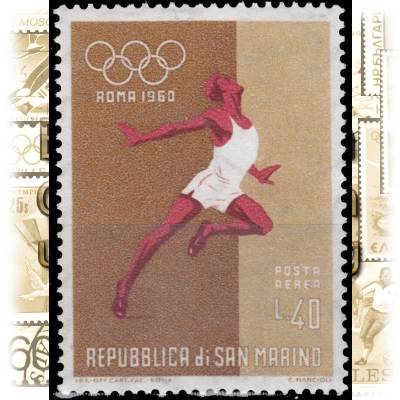 Alte Briefmarken 1960, von San Marino zur Olympiade ... #11122 (700x925)