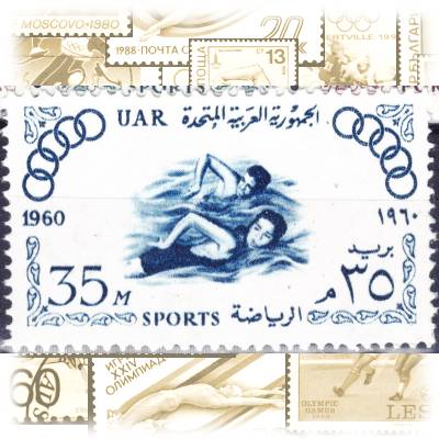 Briefmarken 1960 Ägypten UAR zur Olympiade ... #11207 (800x487)