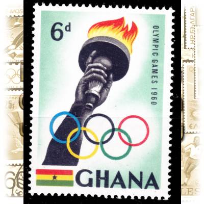 Briefmarken 1960 Afrika Ghana Olympiade in Rom #11210 (700x906)