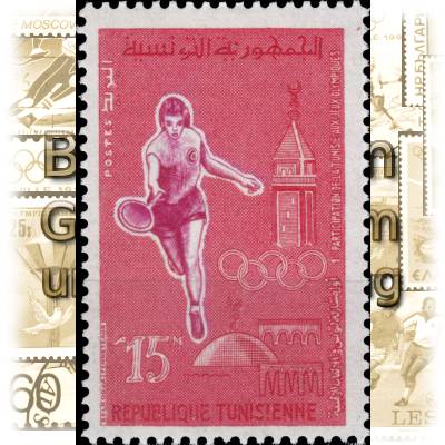 Briefmarken 1960 Tunesien Olympiade in Rom #11216 (700x1056)