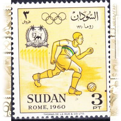 Briefmarke Sudan Olympischen Spielen 1960 #11221 (700x855)