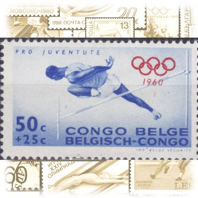 Briefmarken Belgisch-Kongo olympischen Spielen #11249 (800x495)