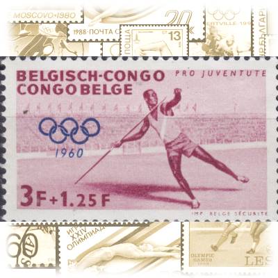 Briefmarken Belgisch-Kongo olympischen Spielen #11252 (800x477)