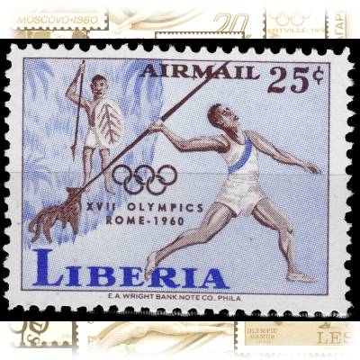 Briefmarken Liberia zur Olympiade 1960 in Rom #11277 (800x628)