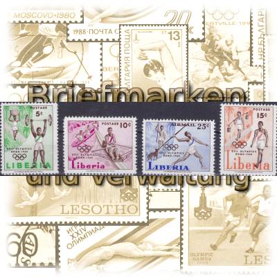 Briefmarken Liberia zur Olympiade 1960 in Rom #11279 (1500x403)