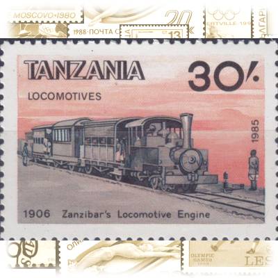 Briefmarken Tansania Eisenbahn #11698 (800x581)