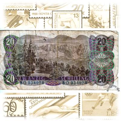 20 Schilling Schein / Banknote Österreich #11739 (800x428)