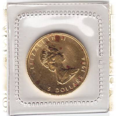 Goldmünze Maple Leaf 1984 rs. #11774 (800x905)