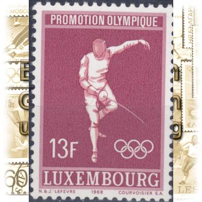 Luxemburg Briefmarken zu Olympia 1968 #11838 (600x838)