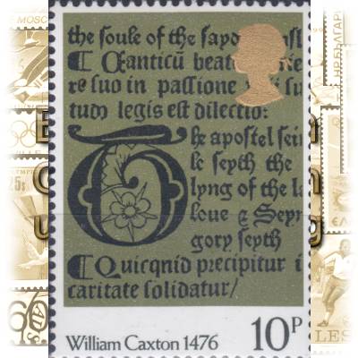 Briefmarkensatz 500 Jahre Buchdruck in England #11941 (600x819)