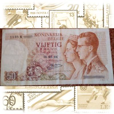 Königreich Belgien 50 Franc Banknote #13410 (800x406)