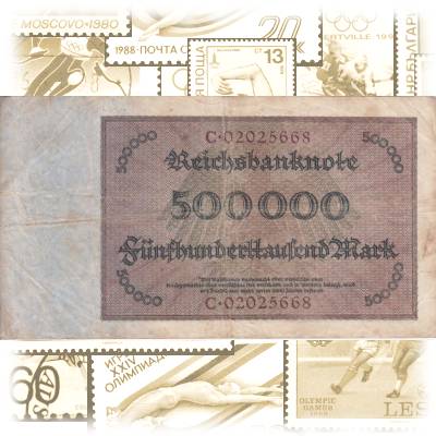 1923, 500000 Mark Reichsbanknote deutsches Reich #13479 (800x449)