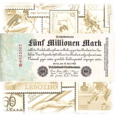 1923, 5000000 Fünf-Millionen Mark Reichsmark ... #13480 (800x338)