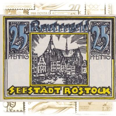 Reutergeld Stadt Rostock 25 Pfennig #13543 (800x601)