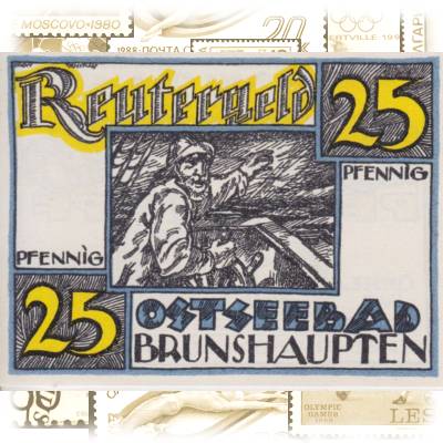 Reutergeld aus Brunshaupten 25 Pfennig #13701 (800x612)