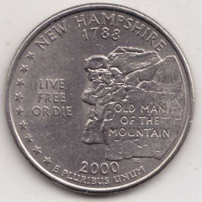 2000-2000 0,25 Dollar Quarter Dollar New Hampshire ... #14463 (800x800)