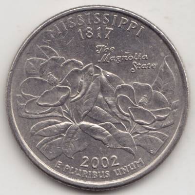 2002-2002 0,25 Dollar Quarter Dollar Mississippi #14471 (800x800)