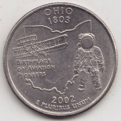 2002-2002 0,25 Dollar Quarter Dollar Ohio 1803 #14472 (800x800)