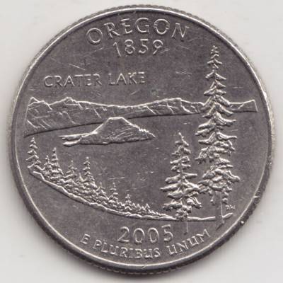 2005-2005 0,25 Dollar Quarter Dollar Oregon 1859 #14475 (800x800)