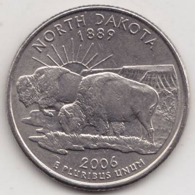 2006-2006 0,25 Dollar Quarter Dollar North Dakota ... #14478 (800x800)