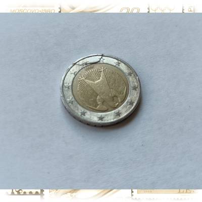 2€ Münze 2002 Deutschland mit Fehlprägung ... #14555 (800x699)