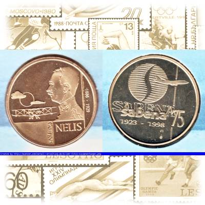 KMS Belgien 1998 Medaille #2545 (1000x515)