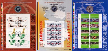 Deutschland Numisblätter zu 10 Euro Nominalwert