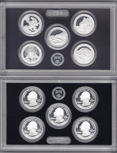 USA America the Beautiful Quarters Silber-Set PP 2012 USA America the Beautiful Quarters Silber-Set PP 2012