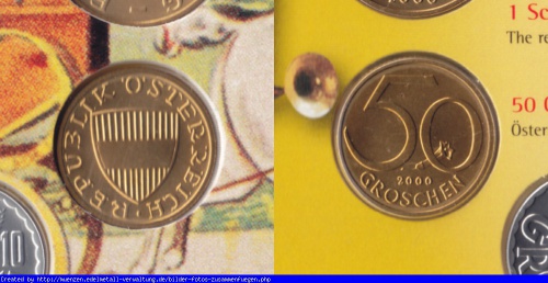 50-GROSCHEN von Österreich aus KMS 1959-2001 50-GROSCHEN von Österreich aus KMS 1959-2001