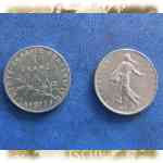 1 Franc-Münze Frankreich 1977