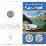  stereich Wasserkraft 5 Euro-Münze 2003 im Folder