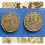Münzen zu 10 Forint Ungarn 1981 und 1983
