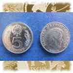 5 Forint Republik Ungarn 1971 bis 1982