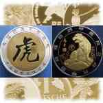 Kleinbild Medaille Tierkreiszeichen China ...